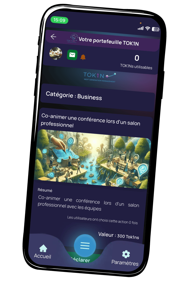 Expérience client relation unique et significative avec vos clients Screenshot application Tol1n